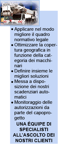 trasporti eccezionali SOLLEVAMENTO E LAVORI PUBBLICI